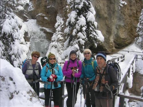 Jennifer, Kathy, Teresa, Denise & Moe at Lower Falls