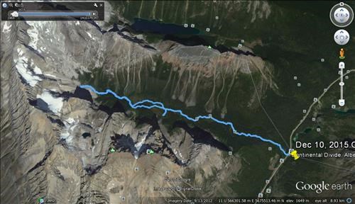 Chickadee Valley - Google Earth track