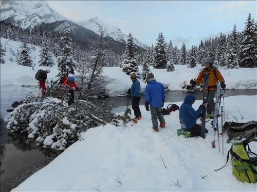 crossing Smith-Dorrien: Norman, Christine, Bill, Clifton, Kim, Philip