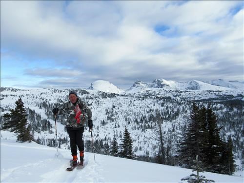 Carl at the top of Bourgeau Meadows