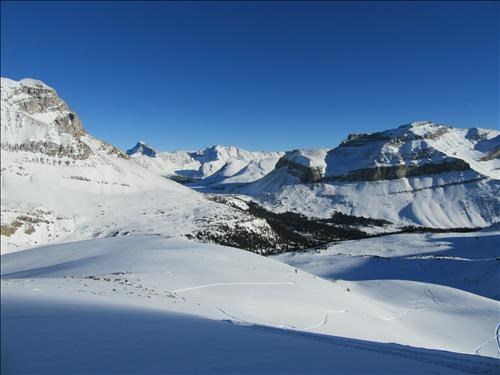 Boulder Pass from the upper slopes of Richardson Ridge