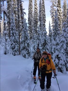 Maria and Chip on Plewman Trail