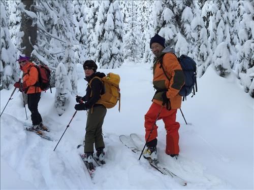 Christine-Yoko-John on Plewman Trail