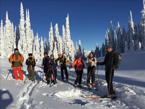 Ramblers at Ripple Ridge Junction - John R.- Yoko- Yolande- Cathryn R.- David B.- Christine- Chip- Bernie R.