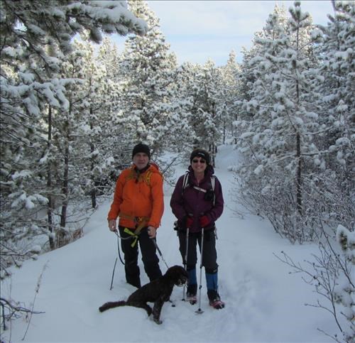 {607 Damian Gannon}, Spektor and {1314 Barb Brunton} on Reconnect Trail