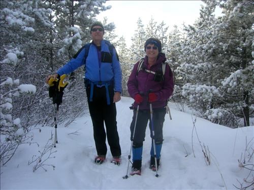 {177 Ron Hunter} and {1314 Barb Brunton} on Reconnect Trail