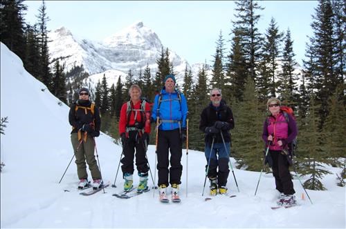 Yoko, Kim, Dave, Ed, Maria at the first zig zag