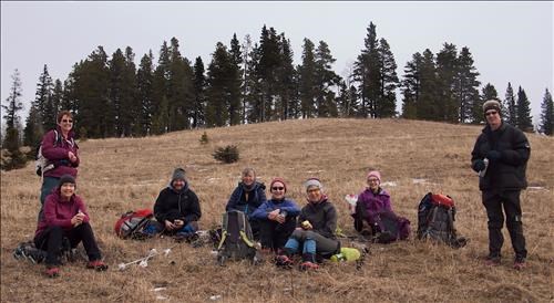 Morning break below Long Prairie Ridge - Death Valley trail