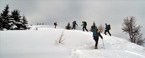 Ascending Wolverine Ridge