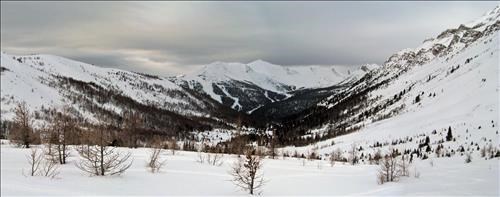 The Final Descent. Skiers - Bottom Right