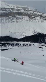 Hilda Ridge skiing