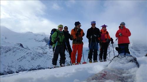 Ramblers at Wilcox Pass - Carmie, Paul, John, Ed, Christine, Elzbieta