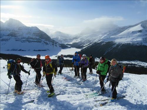 The Rambler gang on the West slopes of Cirque Peak