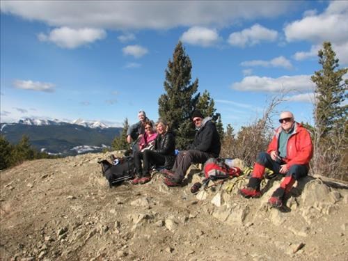 Peter, Barb, Susan, Bill, Ivan on McLean Hill summit