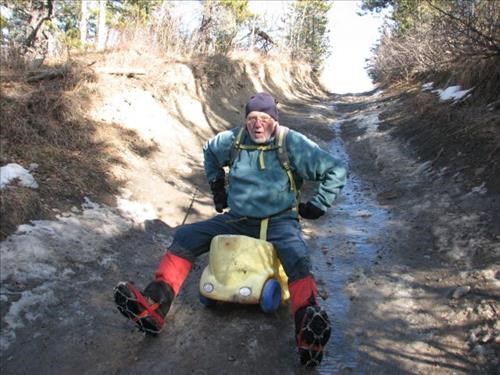 Whee! No Ivan! Abandon this luge naturbahn and save your life!