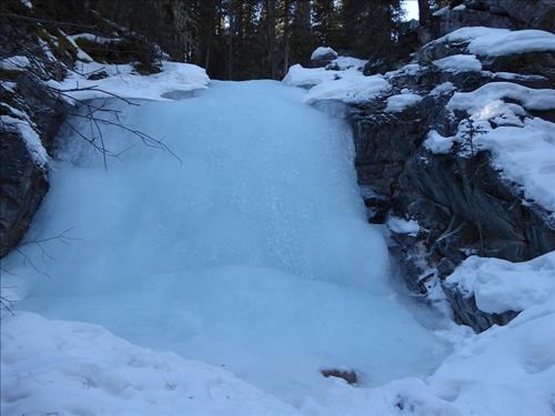 Frozen waterfall