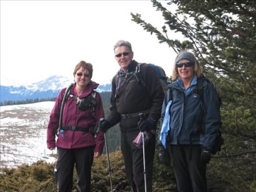 Barb, Ray, Susan on summit of Eagle Hill