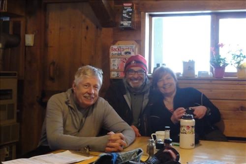 Bob Bernie and Alicja @ Blanket Glacier Chalet