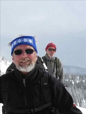 {1649 Ed Roebroek} & {1149 Bernie Rosner} at Blanket Glacier