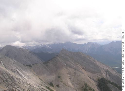 One of a series of panoramic photos taken from the summit of Mount Baldy. One of a series of panoramic photos taken from the summit of Mount Baldy.