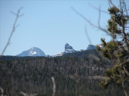 Phantom Crag seen from Aura Creek sand dunes
