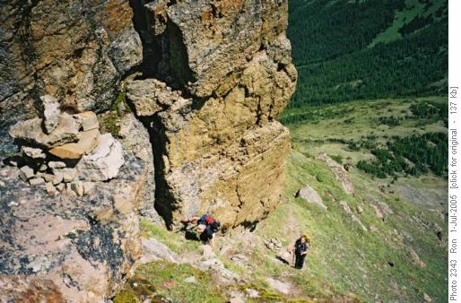 North crux, Mount Allan