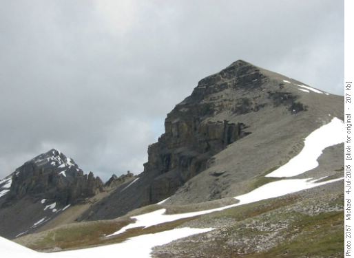 The point of Windy Peak