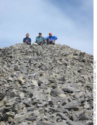 Jerome, Ivan and John on Windy Peak