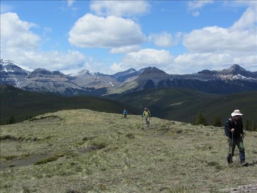 approaching the summit of Volcano Ridge