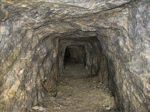 Inside Protection Mountain mine