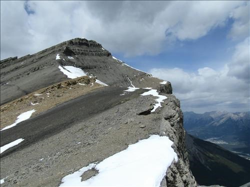 Rimwall Peak from the upper ridge