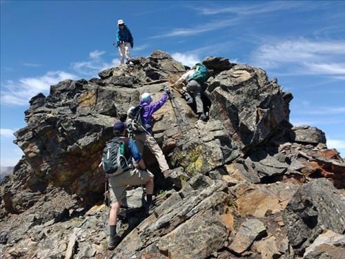 Little scramble on the way back.