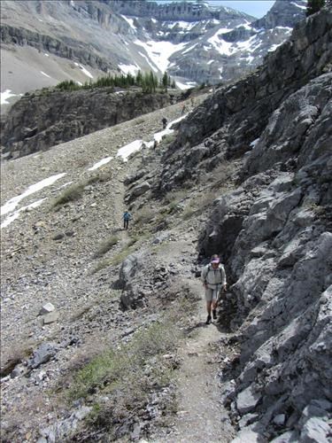 Trail from upper meadow to cave