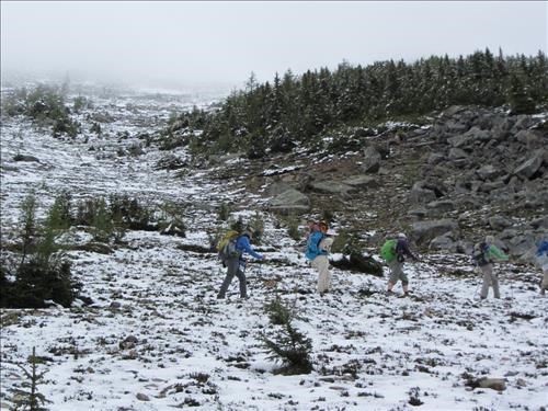 Fresh snow on St Piran