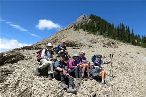Group photo at the lookout