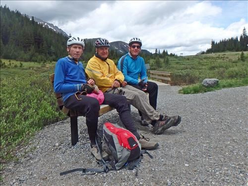 Manfred, John and Carl at Highwood Pass