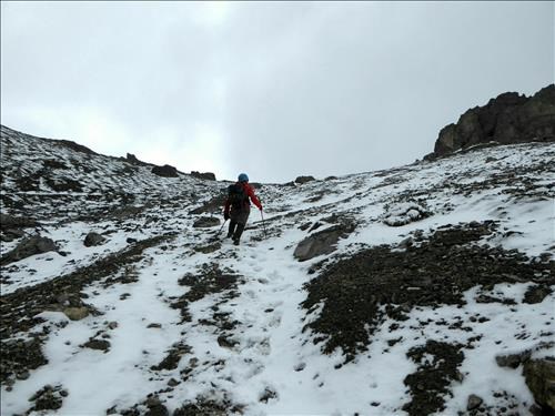 Christine G leading the way up.