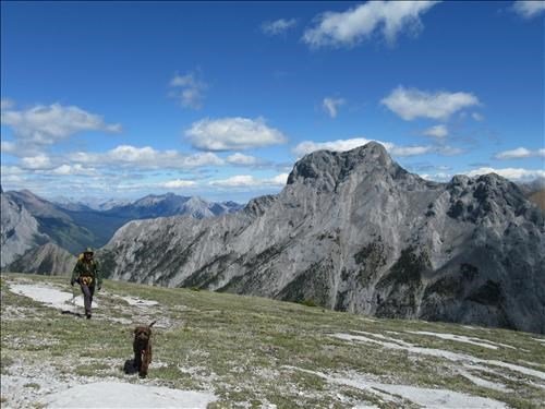 {607 Damian Gannon} and Spektor traversing the North ridge of Opal