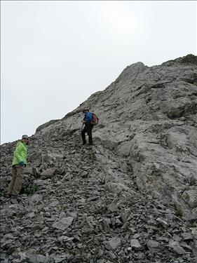 Carl and Ulli below the summit