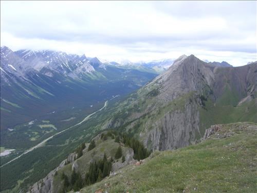 View north from end of ridge