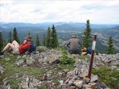 On the summit of Allsmoke Mountain
