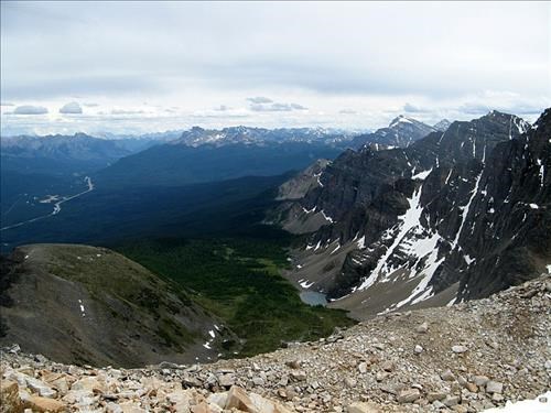 Looking down east Panorama ridge