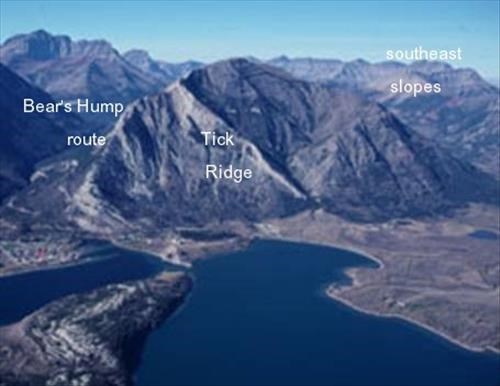 East side routes up Mount Crandell