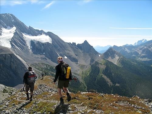 Down to south Burstall pass