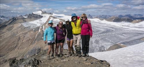 Pam, Celine, Susan, Arnold and Margaret Mount Balfour in the back Pam, Celine, Susan, Arnold and Margaret Mount Balfour in the back