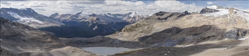 Panorama view - Iceline trail, President, Vice-President and Balfour Panorama view - Iceline trail, President, Vice-President and Balfour