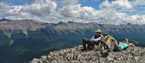 Enjoying The Good Weather & Views On the Summit
