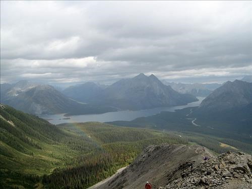 Spray lakes from the first top