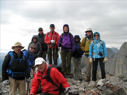 At the second and highest top