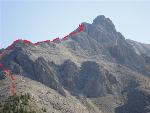 Mulestone Ridge to West Ridge of Mt. Cory, Banff NP.